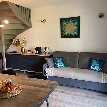 Appartamento Mini Luxueusement équipée T4 Duplex 70m2 Dans Résidence Fiori Di Cala Rossa Superbement Arborée - Chez Anne Avec Très Grande Piscine De 350 M2 Chauffée